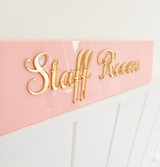 Staff Room Sign