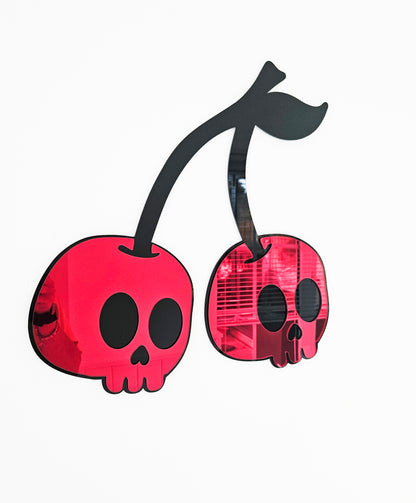 Cherry Skulls Wall Mirror art