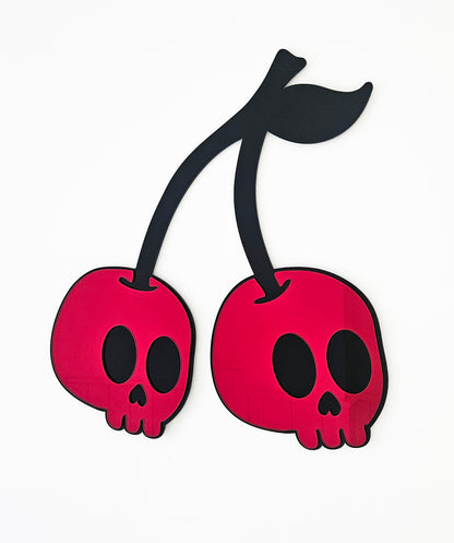 Cherry Skulls Wall Mirror art