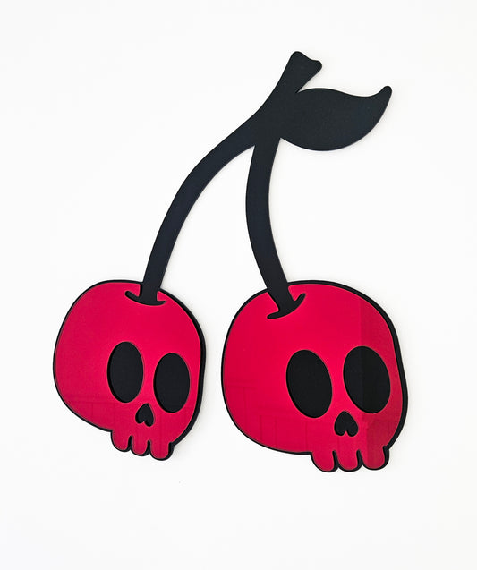 Cherry Skulls Wall Mirror art