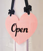 Shop Open / Closed Sign - Heart