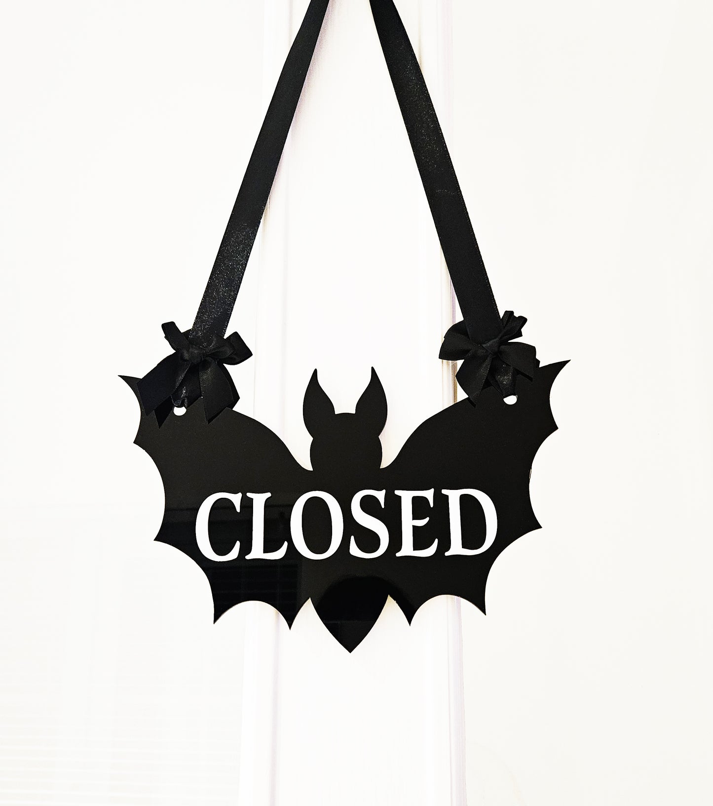 Shop Open / Closed Sign - Gothic Bat